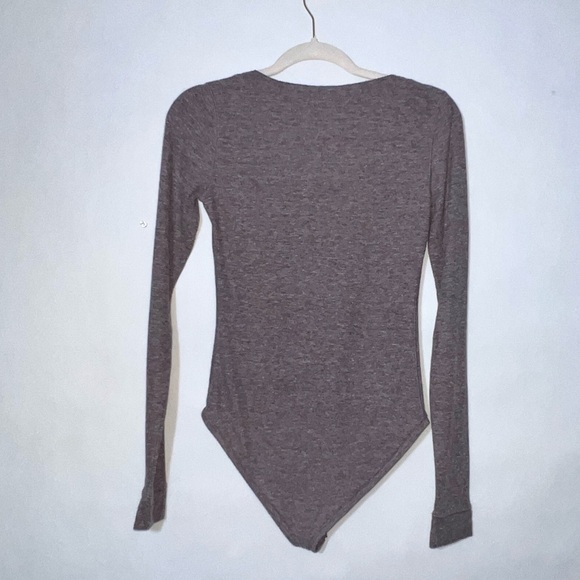 Free People Intimately Women's Dylan Thermal Bodysuit Button Placket Bodycon‎ Sm - Picture 7 of 16